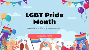 Kostenlose Präsentationsvorlage für den LGBT+ Pride Month – Google Slides-Design und PowerPoint-Vorlage