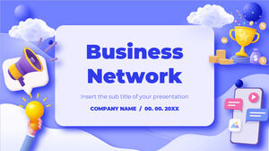 비즈니스 네트워크 무료 프리젠테이션 템플릿 - Google 슬라이드 테마 및 파워포인트 템플릿