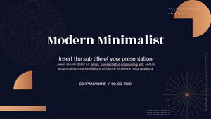 모던 미니멀리스트 무료 프리젠테이션 템플릿 - Google 슬라이드 테마 및 파워포인트 템플릿