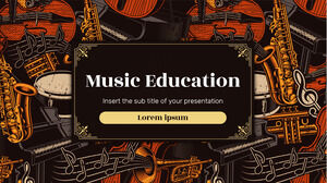 Plantilla de presentación gratuita de educación musical - Tema de Google Slides y plantilla de PowerPoint