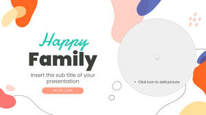 Șablon de prezentare gratuit Familie fericită – Tema Prezentări Google și șablon PowerPoint