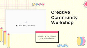 Creative Community Workshop Bezpłatny motyw Prezentacji Google i szablon programu PowerPoint