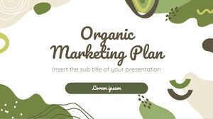 Șablon de prezentare gratuit pentru plan de marketing organic – Tema Prezentări Google și șablon PowerPoint