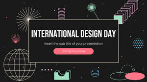 Modèle de présentation gratuit de la Journée internationale du design - Thème Google Slides et modèle PowerPoint