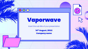 Modello di presentazione gratuito Vaporwave - Tema di Presentazioni Google e modello PowerPoint