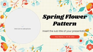 Modello di presentazione gratuito di Spring Flower Pattern - Tema di Presentazioni Google e modello di PowerPoint