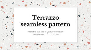Nahtloses Terrazzo-Muster Kostenlose Präsentationsvorlage – Google Slides-Design und PowerPoint-Vorlage