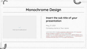 Monochromes Design Kostenlose Präsentationsvorlage – Google Slides-Design und PowerPoint-Vorlage