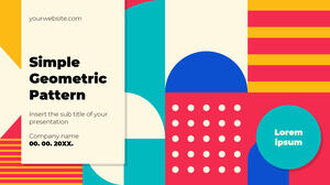 Templat Presentasi Gratis Pola Geometris Sederhana – Tema Google Slides dan Templat PowerPoint