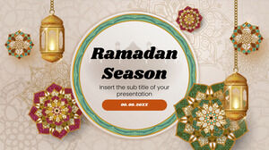 Modello di presentazione gratuito per la stagione del Ramadan: tema di diapositive di Google e modello di PowerPoint