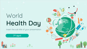 Kostenlose Präsentationsvorlage zum Weltgesundheitstag – Google Slides-Design und PowerPoint-Vorlage