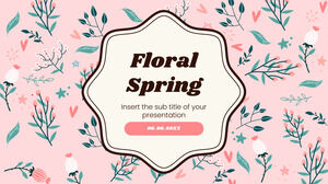 Modelo de apresentação gratuito de primavera floral – Tema do Google Slides e modelo de PowerPoint