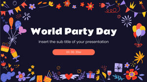 世界派对日免费演示模板 - Google 幻灯片主题和 PowerPoint 模板