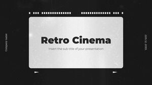 레트로 영화 무료 프리젠테이션 템플릿 - Google 슬라이드 테마 및 파워포인트 템플릿