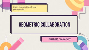 Șablon de prezentare gratuit pentru colaborare geometrică – Tema Prezentări Google și șablon PowerPoint