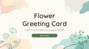 Çiçek Tebrik Kartı Ücretsiz Sunum Şablonu – Google Slaytlar Teması ve PowerPoint Şablonu