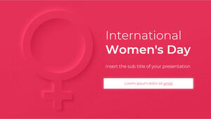 Design gratuit de prezentare pentru Ziua Internațională a Femeii pentru tema Google Slides și șablon PowerPoint