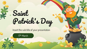 St Patrick's Day Darmowy projekt prezentacji dla motywu Prezentacji Google i szablonu PowerPoint