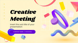 تصميم عرض تقديمي مجاني للاجتماع الإبداعي لموضوع العروض التقديمية من Google ونموذج PowerPoint