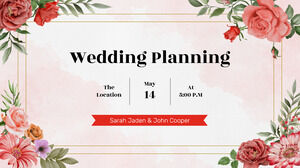 การวางแผนงานแต่งงานการออกแบบงานนำเสนอฟรีสำหรับธีม Google Slides และเทมเพลต PowerPoint