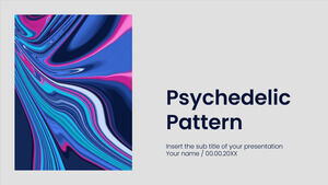Conception de présentation gratuite de motif psychédélique pour le thème Google Slides et le modèle PowerPoint