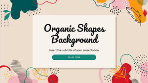 Design de prezentare gratuit de fundal cu forme organice pentru tema Google Slides și șablon PowerPoint