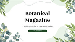 Botanical Magazine Free Presentation Design for Google Slides theme and PowerPoint Template