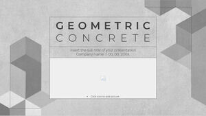 Геометрическая бетонная бесплатная тема для презентации