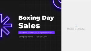 Darmowy motyw prezentacji Boxing Day Sales