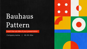 Tema de presentación gratuito Bauhaus Pattern