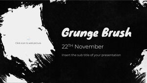 Grunge Brush Free Presentation Theme