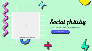 Modelo gratuito de PowerPoint de atividade social e tema de Google Slides