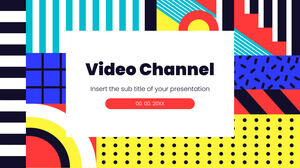 Video Kanalı Ücretsiz PowerPoint Şablonu ve Google Slaytlar Teması