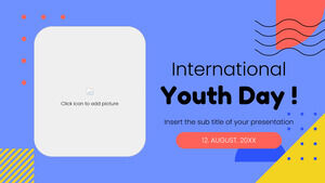 Dia Internacional da Juventude Modelo de PowerPoint gratuito e tema do Google Slides