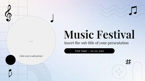 음악 축제 무료 파워포인트 템플릿 및 Google 슬라이드 테마