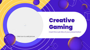 Plantilla de PowerPoint y tema de Google Slides gratis para juegos creativos