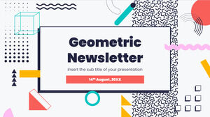 Geometrischer Newsletter Kostenlose PowerPoint-Vorlage und Google Slides-Design