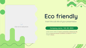 Modelo de PowerPoint gratuito ecológico e tema de Google Slides