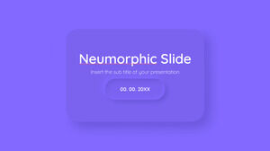 Modèle PowerPoint gratuit de diapositive neumorphique et thème Google Slides