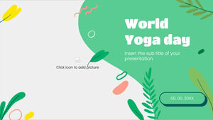 Modèle PowerPoint gratuit de jour de yoga et thème Google Slides