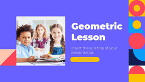 Geometrische Lektion Kostenlose PowerPoint-Vorlage und Google Slides-Design