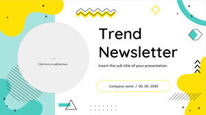 Trend-Newsletter Kostenlose PowerPoint-Vorlage und Google Slides-Design