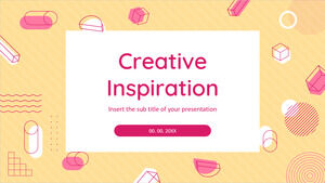 Modèle PowerPoint gratuit d'inspiration créative et thème Google Slides