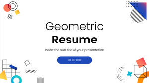 Geometrischer Lebenslauf Kostenlose PowerPoint-Vorlage und Google Slides-Design
