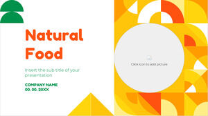 Natürliche Lebensmittel Kostenlose PowerPoint-Vorlage und Google Slides-Design
