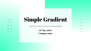 Simple Gradient PowerPoint Template ฟรีและ Google Slides Theme