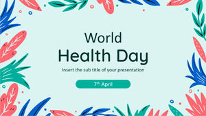 Șablon PowerPoint gratuit pentru Ziua Sănătății și temă Google Slides