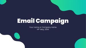 قالب بوربوينت مجاني لحملة البريد الإلكتروني وموضوع شرائح جوجل