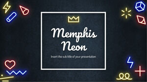 Memphis Neon Darmowy szablon programu PowerPoint i motyw Google Slides