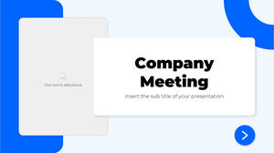 Şirket Toplantısı Ücretsiz PowerPoint Şablonu ve Google Slaytlar Teması